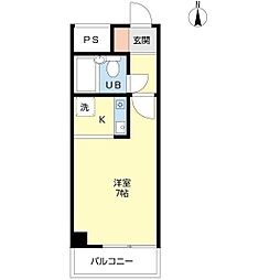 タイムズプラザ 1Kの間取図画像