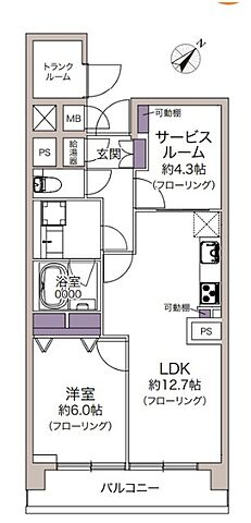 間取り グリーンヒル市川 7階/-