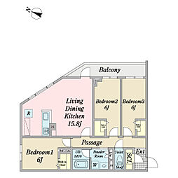 間取図画像 3LDK