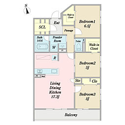 間取図画像 3LDK