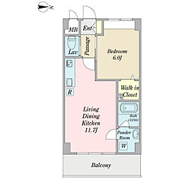 間取図画像 1LDK