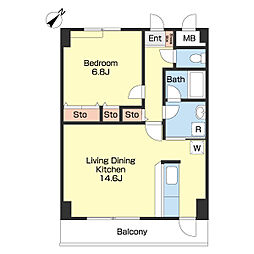 間取図画像 1LDK