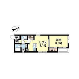 フォルトゥーナ 1LDKの間取図画像