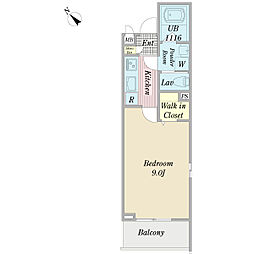 Ｅｉｂｒｉｇｈｔ 1階1Kの間取り