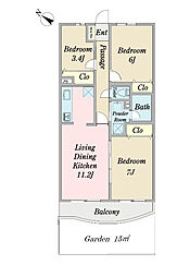 間取図画像 3LDK