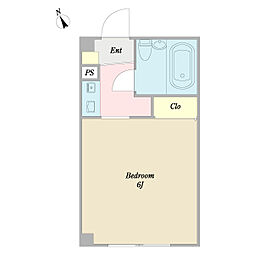 コシュカ阿佐ヶ谷 1Kの間取図画像