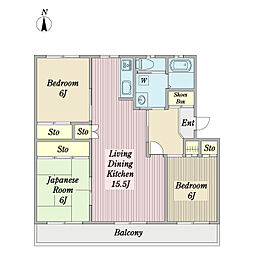 間取図画像 3LDK