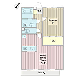 間取図画像 1LDK