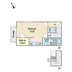 間取図画像 ワンルーム