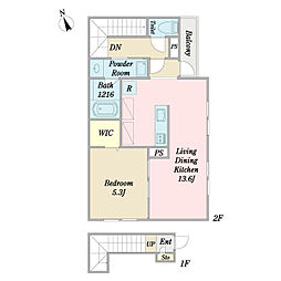 LATHYRUS 1LDKの間取図画像