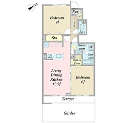 間取図画像 2LDK