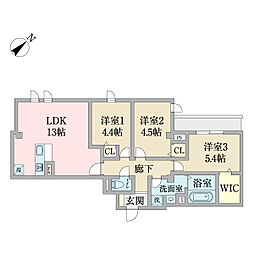 ＴＳＵＢＡＫＩ 2階3LDKの間取り