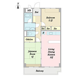 トレポンテ1 2LDKの間取図画像