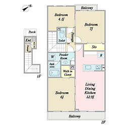 間取図画像 2SLDK