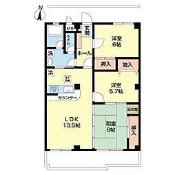 ロイヤルエステート 3LDKの間取図画像
