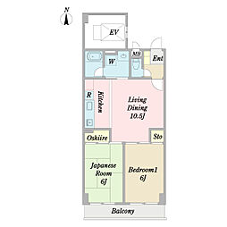 ノンナカーサ 2LDKの間取図画像