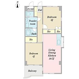 間取図画像 2LDK