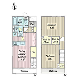 Gift～Utame2～ 2LDKの間取図画像