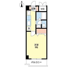 FOURSEASON2 1Kの間取図画像