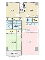 アポロランド 3LDKの間取図画像