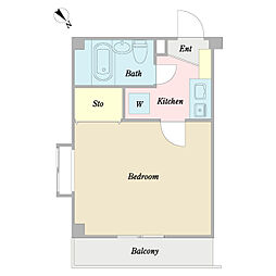 ＧＲＡＮＤ　Ａｖｅ 2階1Kの間取り