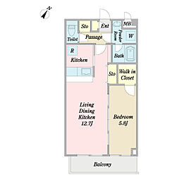 間取図画像 1LDK