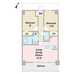 間取図画像 2LDK