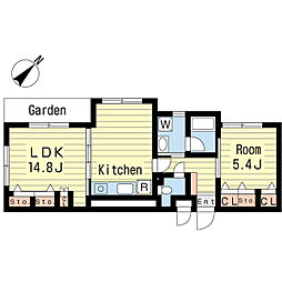 間取図画像 1LDK