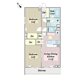 (仮称)S様市川市塩焼4丁目計画新築工事 2LDKの間取図画像