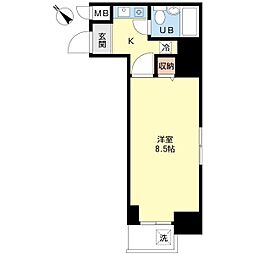 プロシード市川南 1Kの間取図画像