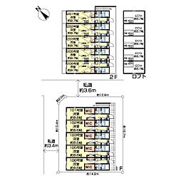 ラピュタ 1Kの間取図画像