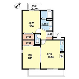 間取図画像 2LDK