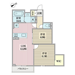アーバンライフもねの里 2LDKの間取図画像