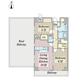 間取図画像 2LDK