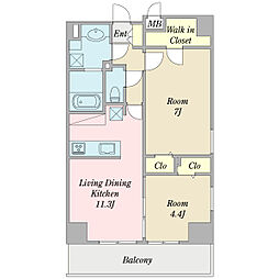 間取図画像 2LDK