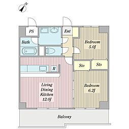 間取図画像 2LDK