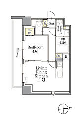 CLASSEUM(クラシアム)仙台新寺通 1LDKの間取図画像