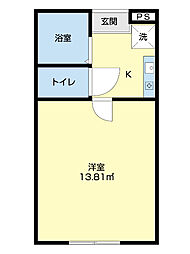 間取図画像 1K