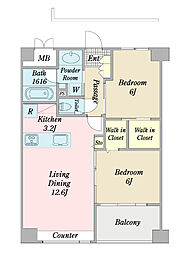 間取図画像 2LDK