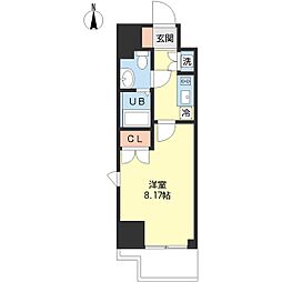 グリーン御徒町 1Kの間取図画像