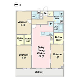 間取図画像 3LDK