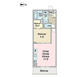 間取図画像 1LDK