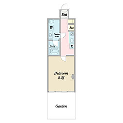 39HousingUnits 1Kの間取図画像