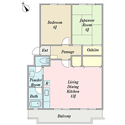 間取図画像 2LDK