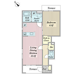 間取図画像 1LDK