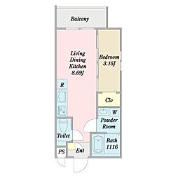 間取図画像 1LDK