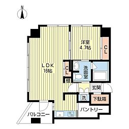 YZmahoroba 1LDKの間取図画像