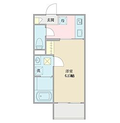 名古屋市瑞穂区浮島町マンション 1Kの間取図画像