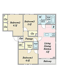 間取図画像 3LDK