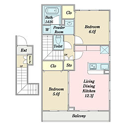 間取図画像 2LDK